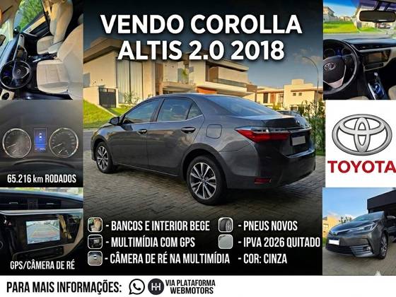 TOYOTA COROLLA 2.0 ALTIS 16V FLEX 4P AUTOMÁTICO TOYOTA COROLLA 2.0 ALTIS 16V FLEX 4P AUTOMÁTICO